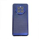 For Huawei Mate 50 Ice Sense Heat Dissipation Electroplating PC Phone Case(Dark  Blue) - 1