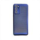 For Huawei P40 Ice Sense Heat Dissipation Electroplating PC Phone Case(Dark  Blue) - 1