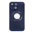 For  iPhone 14 Cooling MagSafe Magnifier Phone Case(Royal Blue) - 1