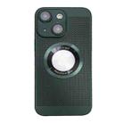 For iPhone 14 Plus Cooling MagSafe Magnifier Phone Case(Green) - 1