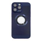 For iPhone 13 Pro Max Cooling MagSafe Magnifier Phone Case(Royal Blue) - 1