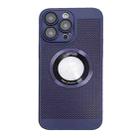 For iPhone 13 Pro Max Cooling MagSafe Magnifier Phone Case(Lavender) - 1