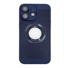 For iPhone 12 Cooling MagSafe Magnifier Phone Case(Royal Blue) - 1