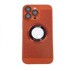 For iPhone 12 Cooling MagSafe Magnifier Phone Case(Orange) - 1