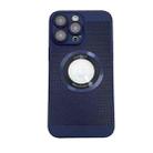 For iPhone 12 Pro Max Cooling MagSafe Magnifier Phone Case(Royal Blue) - 1