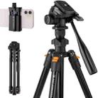 K&F Concept KF09.115 For DSLR Camera Phone Holder Stand 64inch Lightweight Aluminum Tripod - 1