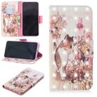 3D Colored Drawing Pattern Horizontal Flip Leather Case for Nokia 7.1, with Holder & Card Slots & Wallet(Cat) - 1