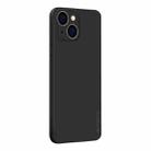 For iPhone 15 PINWUYO Sense Series Liquid Silicone TPU Phone Case(Black) - 1