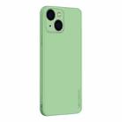 For iPhone 15 PINWUYO Sense Series Liquid Silicone TPU Phone Case(Green) - 1