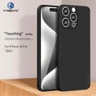 For iPhone 16 Pro PINWUYO Sense Series Liquid Silicone TPU Phone Case(Black) - 2