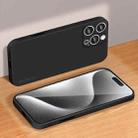 For iPhone 16 Pro PINWUYO Sense Series Liquid Silicone TPU Phone Case(Black) - 3