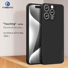 For iPhone 16 Pro Max PINWUYO Sense Series Liquid Silicone TPU Phone Case(Black) - 2