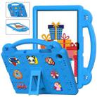 For Samsung Galaxy Tab A9+ X216B Handle Kickstand Children EVA Shockproof Tablet Case(Sky Blue) - 1