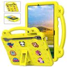 For Samsung Galaxy S7 FE 12.4 T730 / T736 Handle Kickstand Children EVA Shockproof Tablet Case(Yellow) - 1