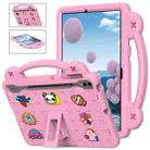 For Samsung Galaxy Tab S10+12.4 X820 Handle Kickstand Children EVA Shockproof Tablet Case(Pink) - 1