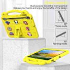 For Samsung Galaxy Tab S10+12.4 X820 Handle Kickstand Children EVA Shockproof Tablet Case(Yellow) - 3
