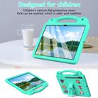 For Samsung Galaxy Tab S10 FE+ Handle Kickstand Children EVA Shockproof Tablet Case(Mint Green) - 2