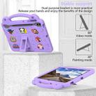 For Samsung Galaxy Tab S10 FE+ Handle Kickstand Children EVA Shockproof Tablet Case(Light Purple) - 3