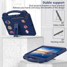 For Samsung Galaxy Tab S10 FE+ Handle Kickstand Children EVA Shockproof Tablet Case(Navy Blue) - 3