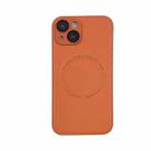 For  iPhone 12 MagSafe Leather All-inclusive TPU Shockproof Phone Case(Orange) - 1