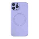 For iPhone 12 Pro MagSafe Leather All-inclusive TPU Shockproof Phone Case(Purple Taro) - 1