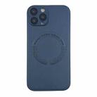 For iPhone 13 Pro MagSafe Leather All-inclusive TPU Shockproof Phone Case(Blue) - 1