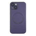 For iPhone 14 MagSafe Leather All-inclusive TPU Shockproof Phone Case(Purple) - 1