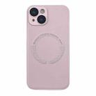 For iPhone 14 Plus MagSafe Leather All-inclusive TPU Shockproof Phone Case(Pink) - 1