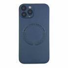 For iPhone 14 Pro Max MagSafe Leather All-inclusive TPU Shockproof Phone Case(Blue) - 1