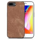 For iPhone 7 Plus / 8 Plus Vintage Leather PC Back Cover Phone Case(Brown) - 1