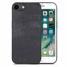 For iPhone 6 / 6s Vintage Leather PC Back Cover Phone Case(Black) - 1