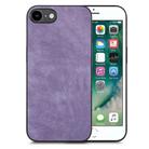 For iPhone 6 / 6s Vintage Leather PC Back Cover Phone Case(Purple) - 1
