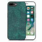 For iPhone 6 Plus / 6s Plus Vintage Leather PC Back Cover Phone Case(Green) - 1