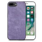 For iPhone 6 Plus / 6s Plus Vintage Leather PC Back Cover Phone Case(Purple) - 1