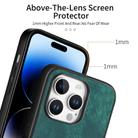 For iPhone 16 Pro Vintage Leather PC Back Cover Phone Case(Green) - 4