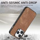 For iPhone 16 Pro Vintage Leather PC Back Cover Phone Case(Brown) - 3