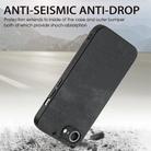 For iPhone 16e Vintage Leather PC Back Cover Phone Case(Black) - 3