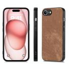 For iPhone 16e Vintage Leather PC Back Cover Phone Case(Brown) - 2