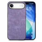 For iPhone Air Vintage Leather PC Back Cover Phone Case(Purple) - 1