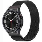 For Samsung Galaxy Watch 6 Classic Button Style Milan Magnetic Metal Watch Band(Black) - 1