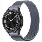 For Samsung Galaxy Watch 6 Classic Button Style Milan Magnetic Metal Watch Band(Gray) - 1