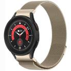 For Samsung Galaxy Watch5 / 5 Pro Button Style Milan Magnetic Metal Watch Band(Starlight Color) - 1