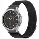 For Samsung Galaxy Watch4 / 4 Classic 46mm Button Style Milan Magnetic Metal Watch Band(Black) - 1