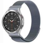 For Samsung Galaxy Watch4 / 4 Classic 46mm Button Style Milan Magnetic Metal Watch Band(Gray) - 1