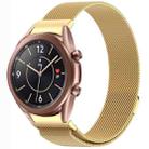 For Samsung Galaxy Watch3 41mm Button Style Milan Magnetic Metal Watch Band(Gold) - 1