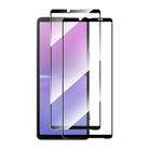 For Sony Xperia 10 V 2pcs ENKAY Full Glue High Aluminum-silicon Tempered Glass Film - 1