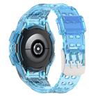 For Samsung Galaxy Watch6 44mm TPU Integrated Silicone Watch Band(Transparent Blue) - 2