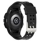 For Samsung Galaxy Watch6 44mm TPU Integrated Silicone Watch Band(Black) - 2