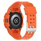 For Samsung Galaxy Watch6 44mm TPU Integrated Silicone Watch Band(Orange) - 2