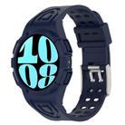 For Samsung Galaxy Watch6 44mm TPU Integrated Silicone Watch Band(Blue) - 1